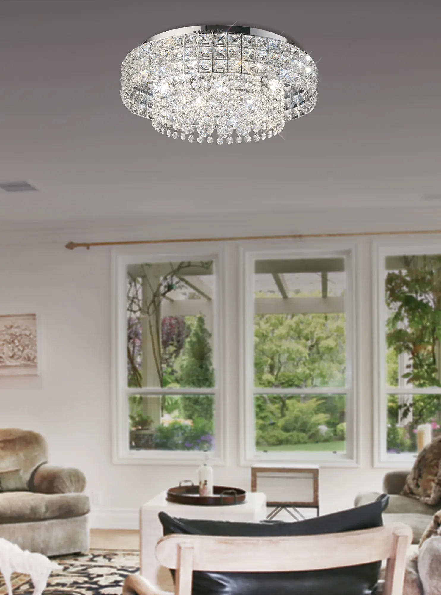 Edison Crystal Ceiling Lights Diyas Flush Crystal Fittings Edison Crystal Ceiling Lights Diyas Flush Crystal Fittings